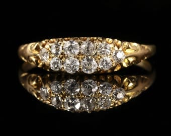 Antique Victorian Diamond Ring 18ct Gold