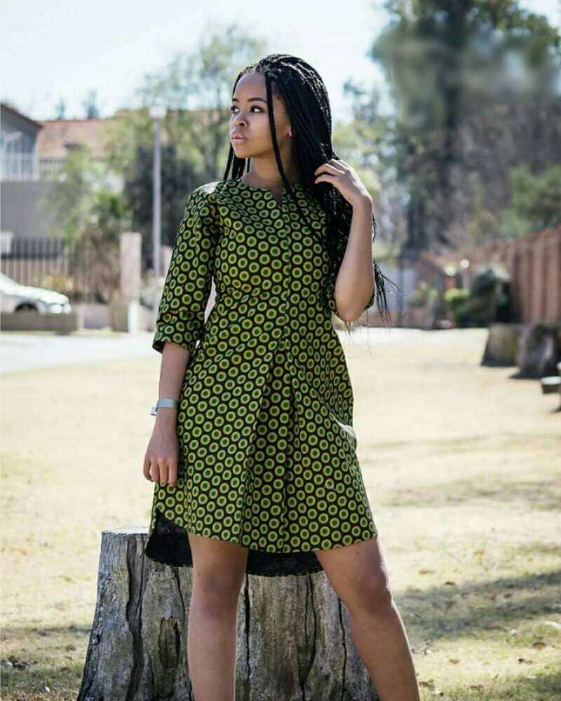 ankara shirt dress styles