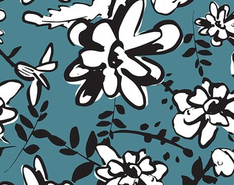 Garden Floral Wrapping Paper - Comes in 2 color varieties - 3 large sheets to a roll