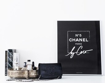 CHANEL Print | Chanel Decor Print | COCO CHANEL Print | Chanel Art Print | Chanel Monochrome Print | Chanel Poster | Chanel Wall Art Print
