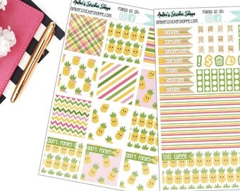Kawaii Pineapple Weekly Kit for Mini Happy Planner