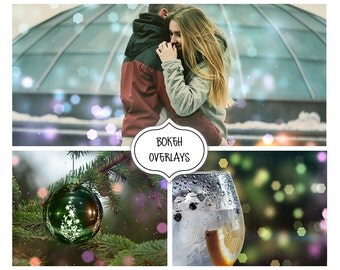 Gold Bokeh Photoshop Overlays, Glitter Effect, Blowing Glitter Photoshop Overlays,Christmas Tree Lights Effect, bokeh overlay