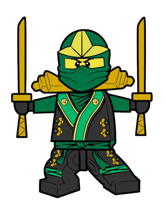 Green Lego Ninja svg file