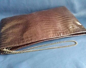 NEW Leather clutch italian leather bag handmade leather clutch leather bag black leather bag leather purse metal bag zipper leather clutch