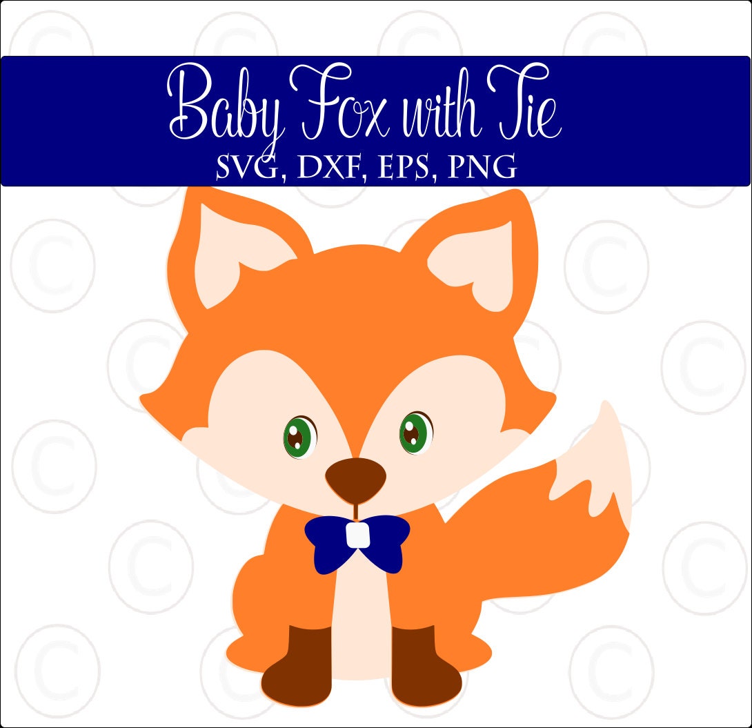 Download Cute Baby Fox SVG & DXF Cutting Files PNG Baby Fox Clip Art