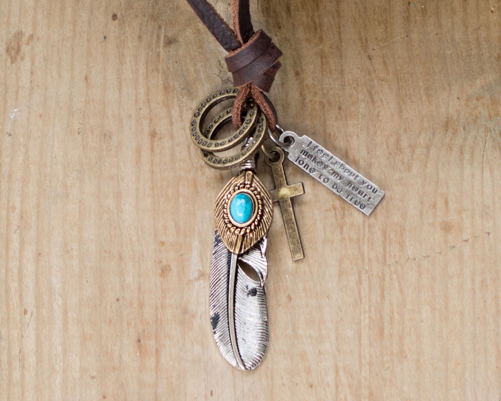 mens boho necklace