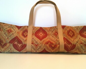 gift yoga bag yoga tote yoga mat bag mat bag long tote long yoga bag moroccan pattern bag