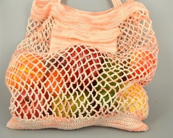 A string bag, avoska, linen bag, bag of linen yarn, crochet bag, shopping bag, linen crochet yarn, farmers market bag