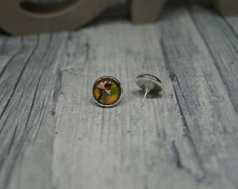 "Piers" Silver earrings Hummingbird