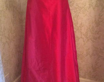 Regency Dress, Ball Gown. Jane Austen. Red 100% SILK