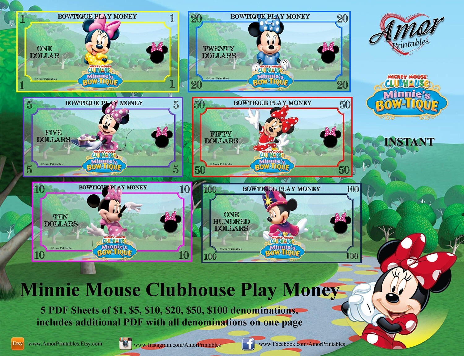 play money minnie mouse minnie mouse party minnie