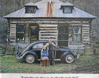 1972 Volkswagen Beetle ad. 1972 VW Bug ad. Volkswagen Bug. Full color ad. Life Magazine. October 8, 1971.
