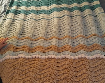 Sea Turtle Crochet Blanket *Blanket Pattern Only*