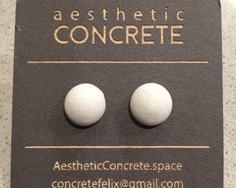 Minimalist Concrete Jewelry / Concrete Earring / Modern concrete jewelry earring / half dome concrete earrings / Earrings