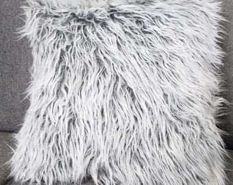 Faux Fur Throw Pillow