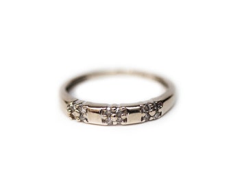 Engagement Ring, Diamond Engagement Ring, Vintage Diamond Ring, Vintage 1930's Ring, 10K White Gold Diamond Ring, 10K Gold Ring
