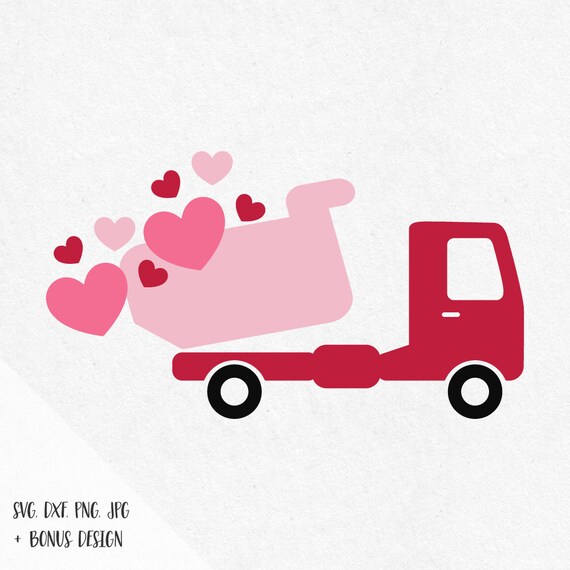 Download Valentine Dump Truck svg Svg Heart valentine svg love svg
