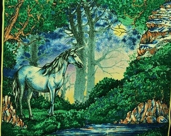Fabric panels - Unicorn and Castle