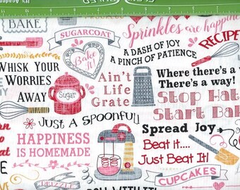 Kitchen Blessings,joys,on natural, Timeless Treasures