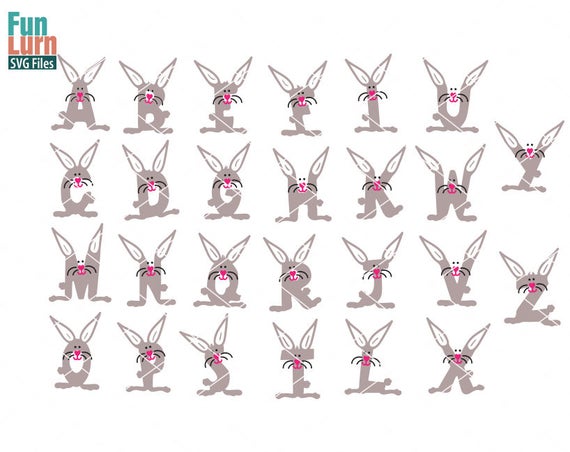 Free Free Bunny Ear Letters Svg 608 SVG PNG EPS DXF File