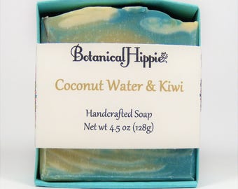 Coconut Water & Kiwi, Handmade Bar Soap