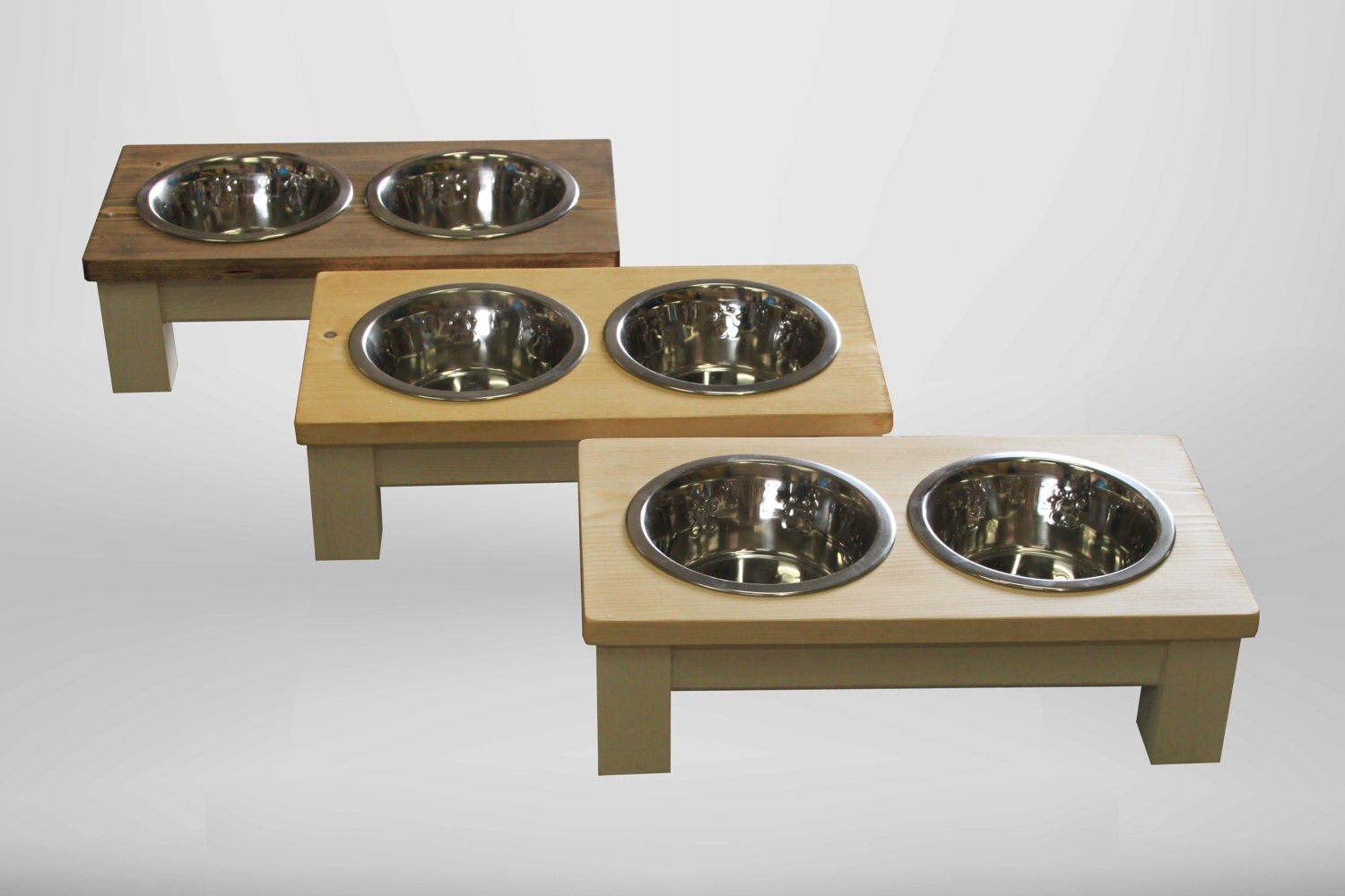 medium dog double bowl dog table raised dog bowl dog bowls