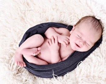 Navy Two-Tone Newborn Wrap~ Newborn Photography Prop