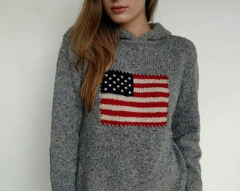 rl american flag sweater