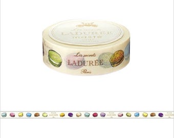 Washi Tape, Macaron Washi, Macaroon, Laduree Maste Masking Tape, Craft Tape, Scrapbooking, Journal Supplies, Planner Accessories, Packaging