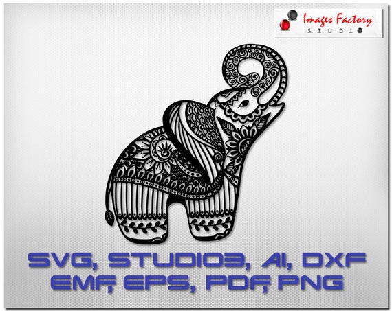 Free Free 209 Cricut Mandala Elephant SVG PNG EPS DXF File