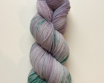 Lavender Fields - hand dyed worsted weight yarn - 100% superwash merino