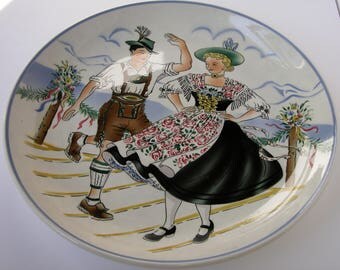 Vintage Bavarian Decorative Plate