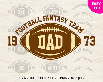 Football family svg files clipart vinyl design svg shirt Dad Mama Sister Brother dxf Silhouette Cricut Sport files svg Heat Press Transfer