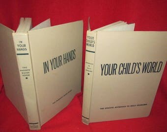 Set of Two Vintage Books on Child Rearing: "Your Child's World" and "In Your Hands"