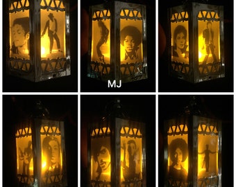 Prince and Michael Jackson Inspired Battery-Operated Plastic Mini Lanterns (Gold)
