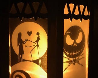 Disney The Nightmare Before Christmas Inspired Battery-Operated Plastic Lanterns (Gold Mini)