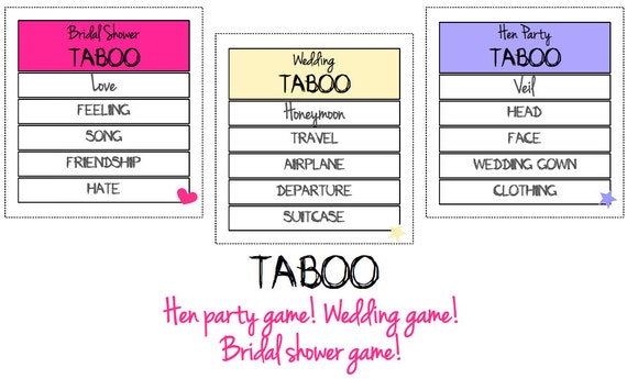 Taboo Game Wedding Version Song Taboo Game Wedding Version Song