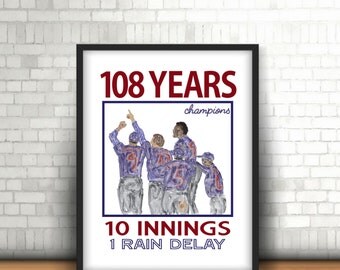 Chicago Cubs World Series Champions Printable Wall Art - Version 2!