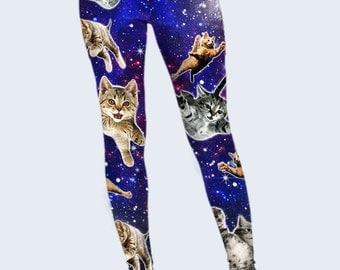 Cats Leggings, Funny Leggings, Womens Leggings, Best Leggings, Leggings for Women, Cool Leggings, Fashion Leggings, Colored Leggings, Space
