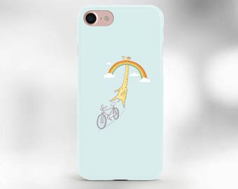 iphone 7 case Giraffe with rainbow iphone 6 case iphone 6 plus case funny iphone case iphone case giraffe iphone 5s case rainbow phone case