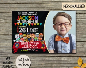 Paw Patrol Invitation / Paw Patrol Birthday Invitation / Paw Patrol Invite / Paw Patrol Birthday / Paw Patrol / Paw Patrol Party SS