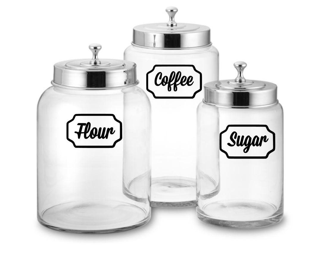 Canister Set Decals Kitchen Decal Canister Labels