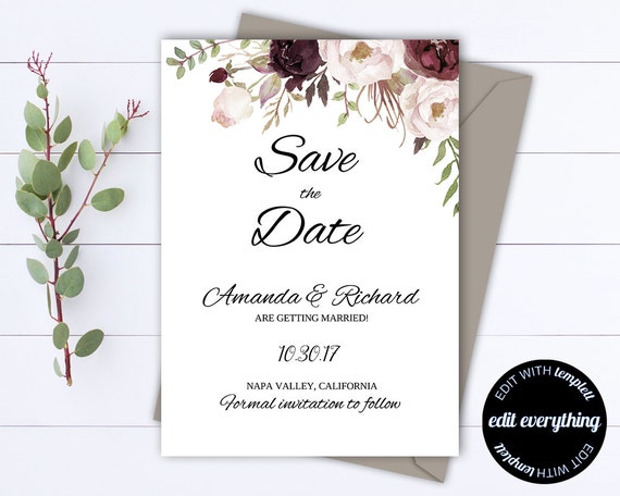 Matching Save The Date And Wedding Invitations 9