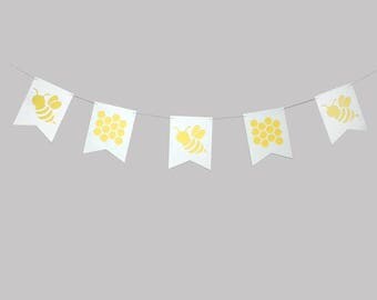 Bee and Honeycomb Garland