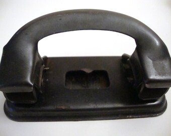 Hole puncher, Soviet Vintage Metal Hole Punch, Puncher, Office Desk Accessory, Industrial Decor, Stationary Office Tool, Retro Office