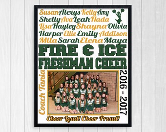 CHEER COACH GIFT ~ Cheer Team Gift ~ Cheerleading Gym ~ High School Cheerleader Gym Poster ~ Cheer Squad Gift ~ Printable Cheer Jpg
