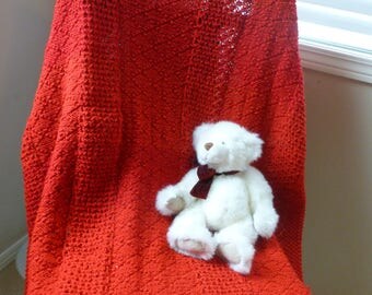 Red Knit Blanket