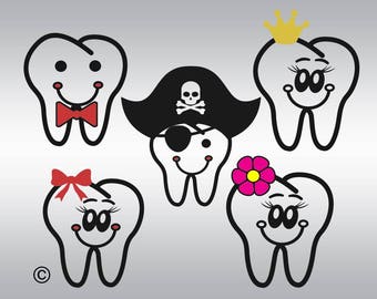 My first tooth SVG Clipart Cut Files Silhouette Cameo Svg for Cricut and Vinyl File cutting Digital cuts file DXF Png Pdf Eps