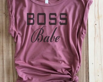 Muscle Tank, boss babe, Muscle tee, Workout tank, Funny ,Birthday gift ,Fitness ,Brunch tank, Hustle, Yoga ,Beachbody ,Funny workout tank ,
