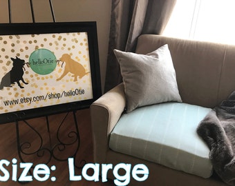 Mint Julep Couch Cushion Cover - Size Large Sofa Slipcover Furniture Protector